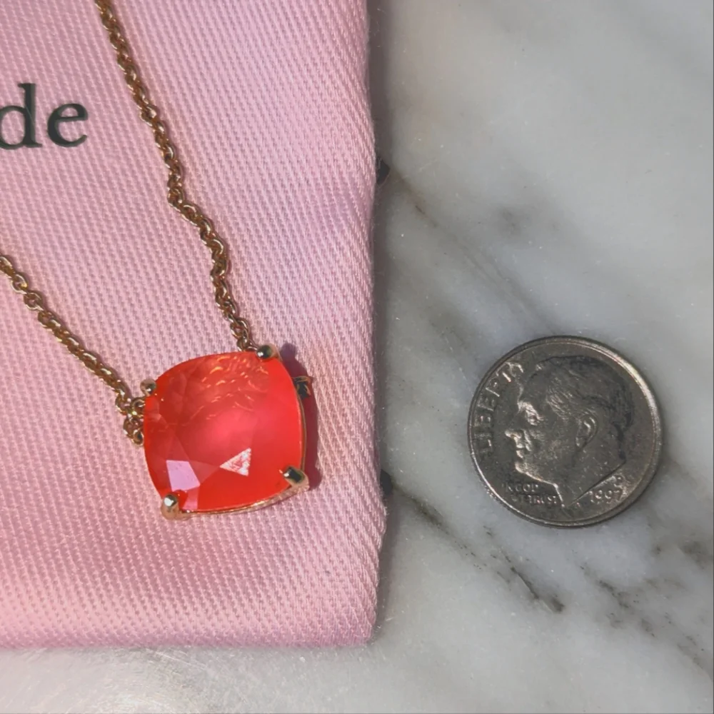 Kate Spade Cause a Stir Necklace in 🪸 🪸 🪸 Coral w/pouch